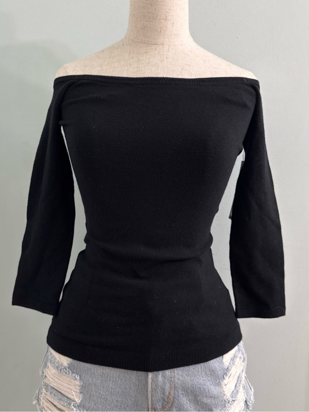 NWT Guess by Marciano Black Sweater Top XS